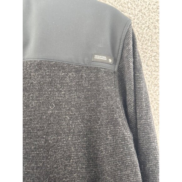 Mountain Hardwear Mens Full-Zip Fleece Jacket Size M Dark Gray - Picture 5 of 7